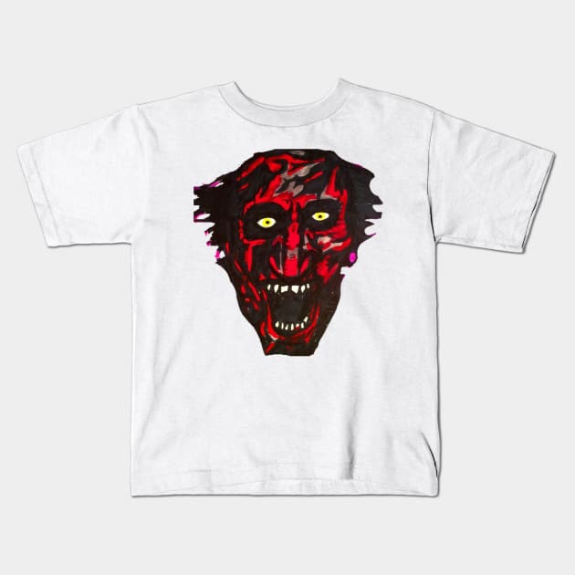 Insidious, lipstick face demon Kids T-Shirt by MattisMatt83